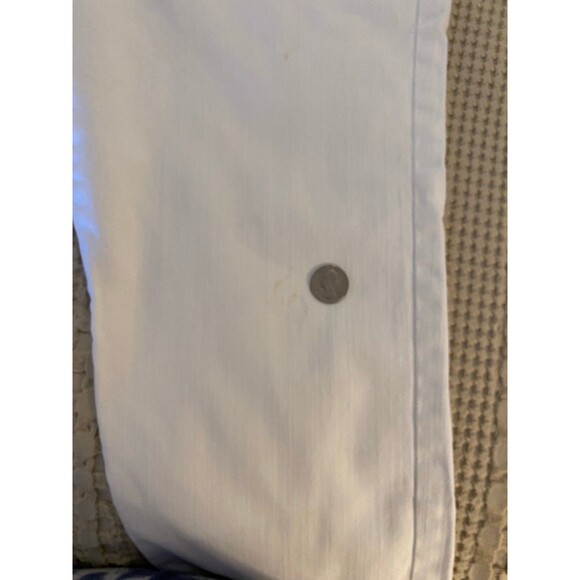 American Living Womens Jeans Cropped Pants Size 12 Bright White Summer Vacation - Picture 11 of 12